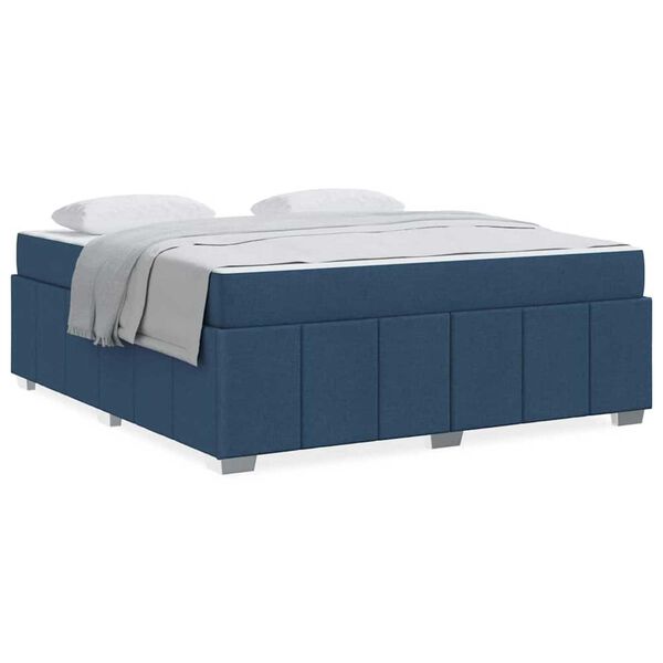 vidaXL Σκελετός Κρεβατιού Μπλε 180 x 200 cm ύφασμα