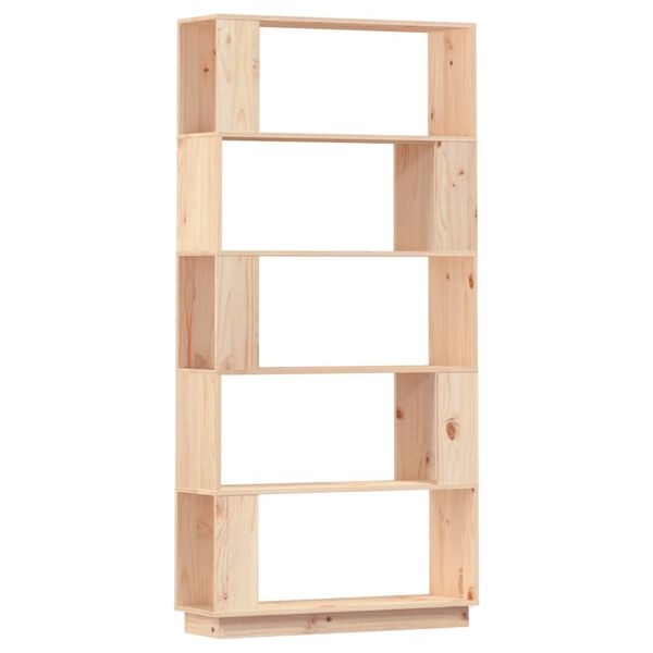 vidaXL Βιβλιοθήκη/Διαχωριστικό Χώρου 80x25x163,5 εκ. Μασίφ Ξύλο Πεύκου