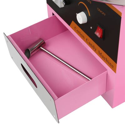 Μηχανή για Μαλλί της Γριάς Επαγγελματική 1kW Ροζ από Ανοξείδωτο Ατσάλι