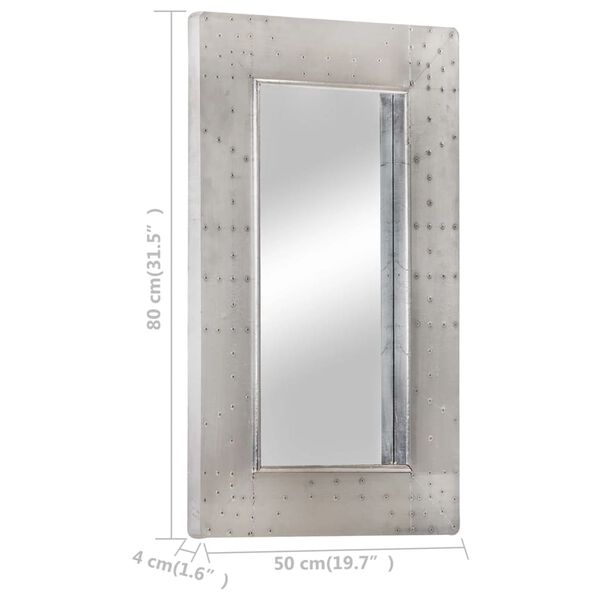 vidaXL Καθρέφτης Aviator 80x50 εκ. Μεταλλικός