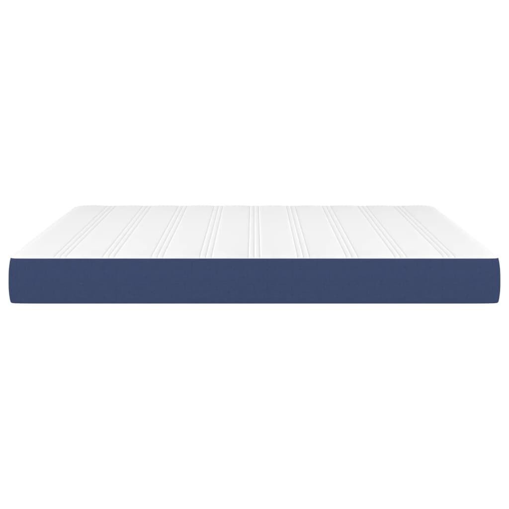 vidaXL Στρώμα με Pocket Springs Μπλε 160x200x20 εκ. Υφασμάτινο