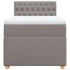 vidaXL &Kappa;&rho;&epsilon;&beta;ά&tau;&iota; Boxspring &mu;&epsilon; &Sigma;&tau;&rho;ώ&mu;&alpha; Taupe 90x200 &epsilon;&kappa;. &Upsilon;&phi;&alpha;&sigma;&mu;ά&tau;&iota;&nu;&omicron;