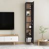 vidaXL Έπιπλα Τηλεόρασης 2 τεμ. Γκρι 30,5 x 30 x 90 εκ. από Επεξ. Ξύλο
