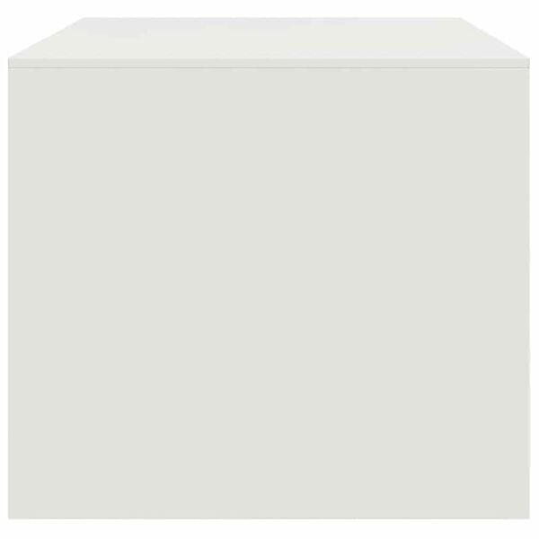 vidaXL Τραπεζάκι Σαλονιού Λευκό 67 x 50 x 44 εκ. από Ατσάλι