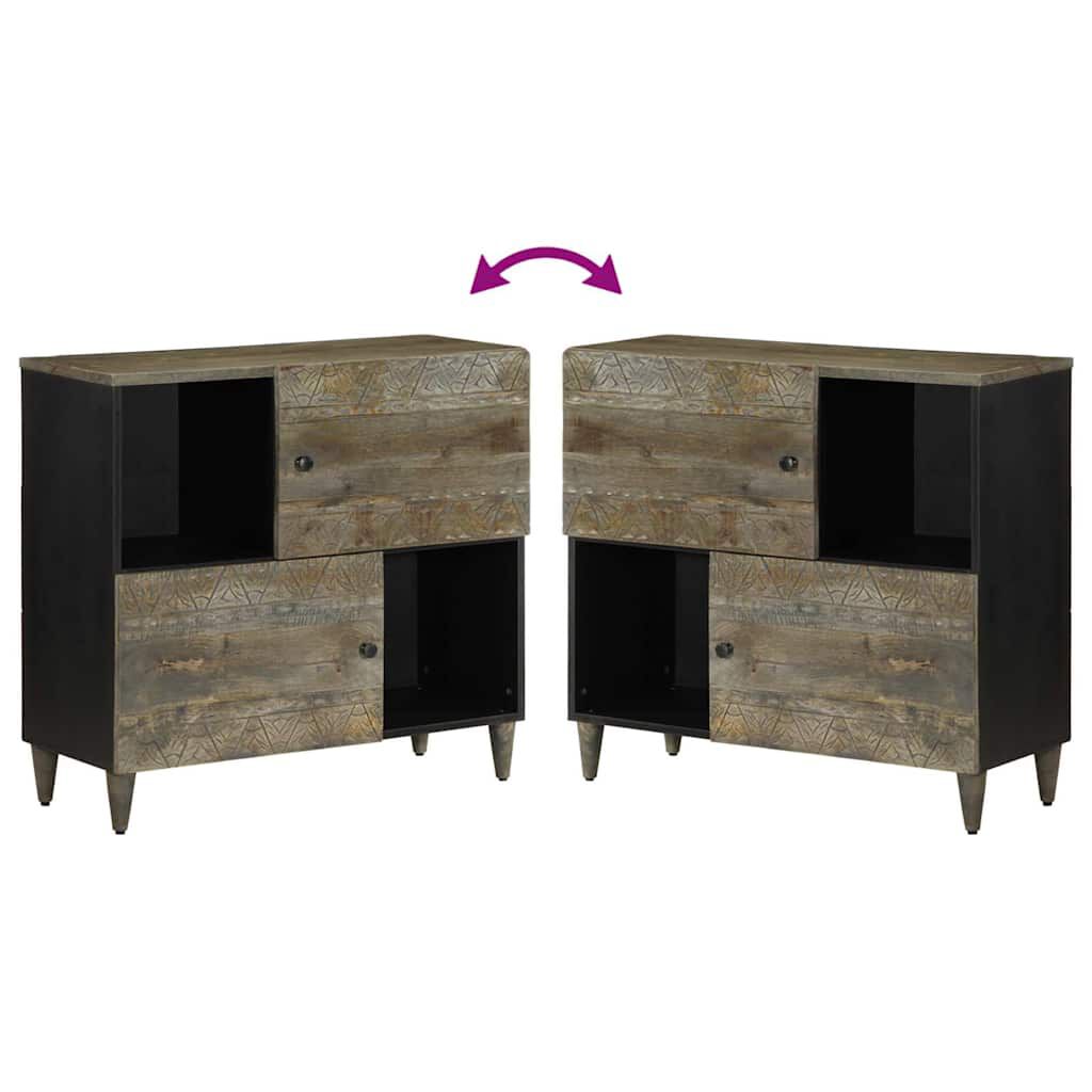 vidaXL Sideboard 80x33x75 cm μασίφ ξύλο Mango