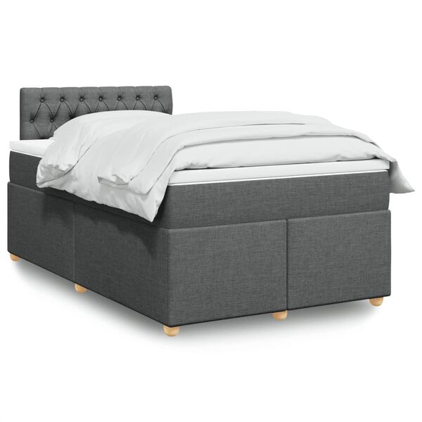 vidaXL &Kappa;&rho;&epsilon;&beta;ά&tau;&iota; Boxspring &mu;&epsilon; &Sigma;&tau;&rho;ώ&mu;&alpha; &Sigma;&kappa;&omicron;ύ&rho;&omicron; &Gamma;&kappa;&rho;&iota; 120x200 &epsilon;&kappa;. &Upsilon;&phi;&alpha;&sigma;&mu;ά&tau;&iota;&nu;&omicron;