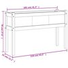 vidaXL Ζαρντινιέρα με Πόδια Λευκή 110x31x70 εκ. από Μασίφ Ξύλο Πεύκου