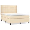 vidaXL &Kappa;&rho;&epsilon;&beta;ά&tau;&iota; Boxspring &mu;&epsilon; &Sigma;&tau;&rho;ώ&mu;&alpha; &Kappa;&rho;&epsilon;&mu; 140x200 &epsilon;&kappa;. &Upsilon;&phi;&alpha;&sigma;&mu;ά&tau;&iota;&nu;&omicron;