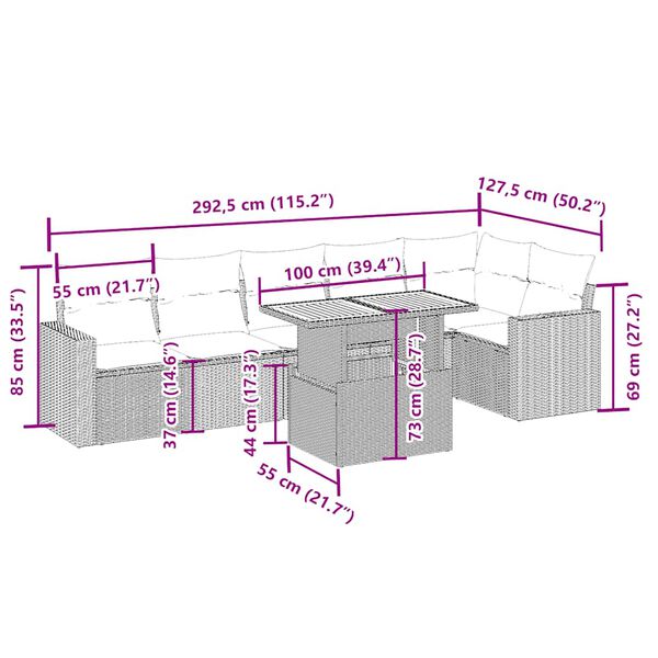 vidaXL &Sigma;&alpha;&lambda;ό&nu;&iota; &Kappa;ή&pi;&omicron;&upsilon; &Sigma;&epsilon;&tau; 7 &tau;&epsilon;&mu;. &Mu;&pi;&epsilon;&zeta; &Sigma;&upsilon;&nu;&theta;&epsilon;&tau;&iota;&kappa;ό &Rho;&alpha;&tau;ά&nu; &mu;&epsilon; &Mu;&alpha;&xi;&iota;&lambda;ά&rho;&iota;&alpha;