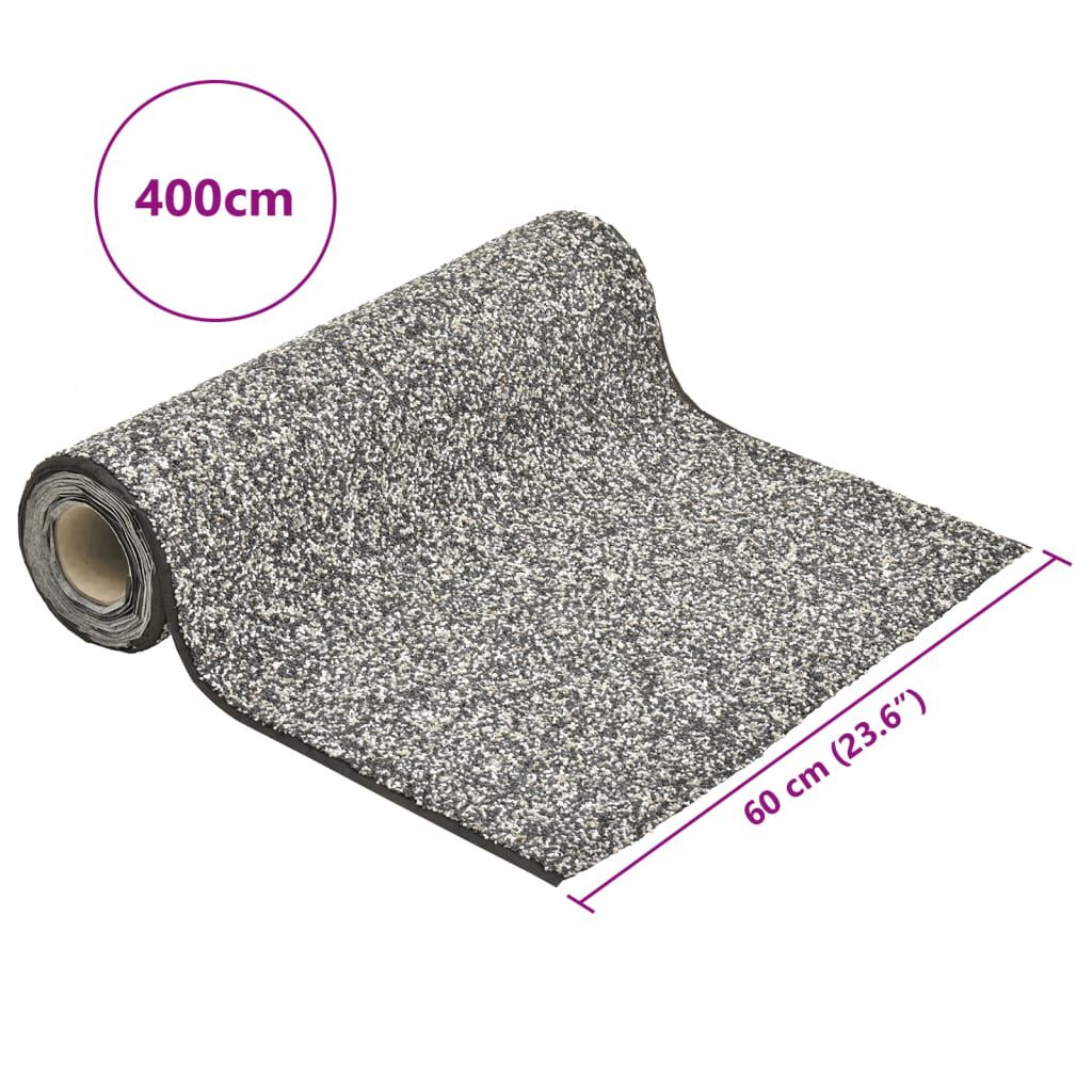 vidaXL Μεμβράνη Λίμνης με Όψη Πέτρας Γκρι 400 x 60 εκ.
