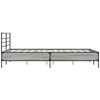 vidaXL Πλαίσιο Κρεβατιού Γκρι Sonoma 120x200 εκ. Επεξ. Ξύλο & Μέταλλο
