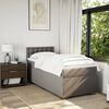 vidaXL &Kappa;&rho;&epsilon;&beta;ά&tau;&iota; Boxspring &mu;&epsilon; &Sigma;&tau;&rho;ώ&mu;&alpha; Taupe 100 x 200 &epsilon;&kappa;. &Upsilon;&phi;&alpha;&sigma;&mu;ά&tau;&iota;&nu;&omicron;