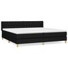 vidaXL &Kappa;&rho;&epsilon;&beta;ά&tau;&iota; Boxspring &mu;&epsilon; &Sigma;&tau;&rho;ώ&mu;&alpha; &Mu;&alpha;ύ&rho;&omicron; 200x200 &epsilon;&kappa;. &Upsilon;&phi;&alpha;&sigma;&mu;ά&tau;&iota;&nu;&omicron;