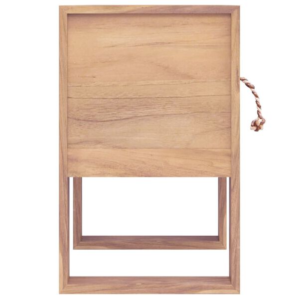 vidaXL Κομοδίνο 40 x 30 x 50 εκ. από Μασίφ Ξύλο Teak