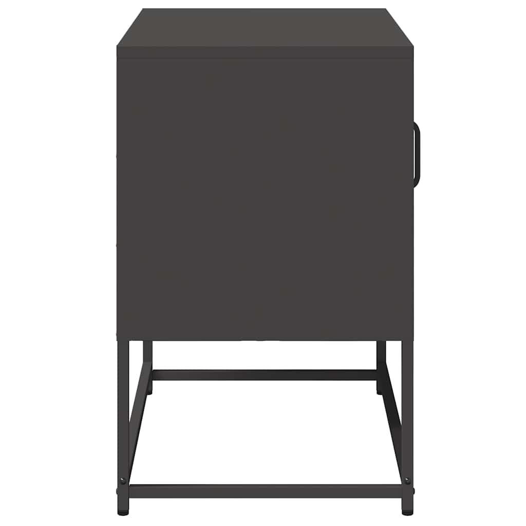 vidaXL Έπιπλο Τηλεόρασης Μαύρο 68,5x39x60,5 εκ. Ατσάλινο
