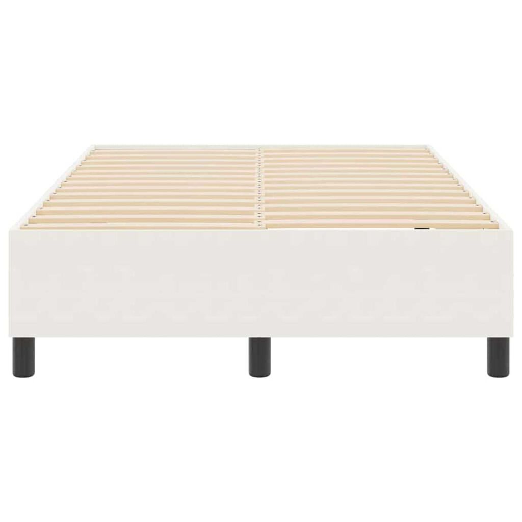 vidaXL Κρεβάτι με ελατήρια Κρεμ 120 x 200 cm Βελούδο