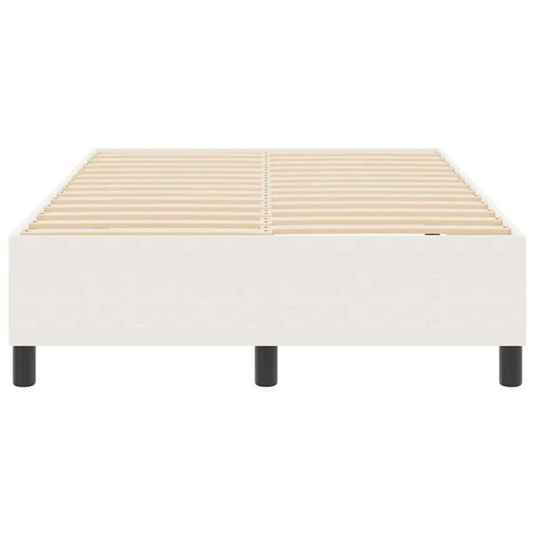 vidaXL Κρεβάτι με ελατήρια Κρεμ 120 x 200 cm Βελούδο