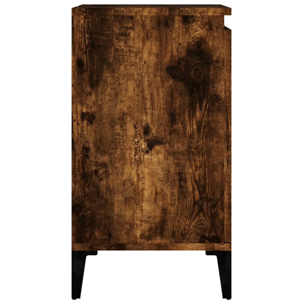 vidaXL Ντουλάπι Νιπτήρα Καπνιστή Δρυς 58x33x60 εκ. Επεξεργ. Ξύλο