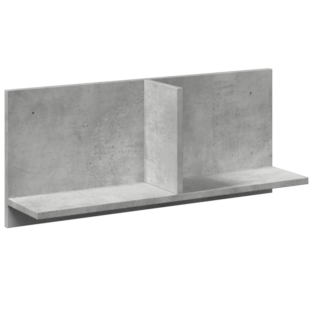 vidaXL Ντουλάπι Τοίχου Γκρι Σκυρ. 70x16,5x30εκ. από Επεξεργασμένο Ξύλο