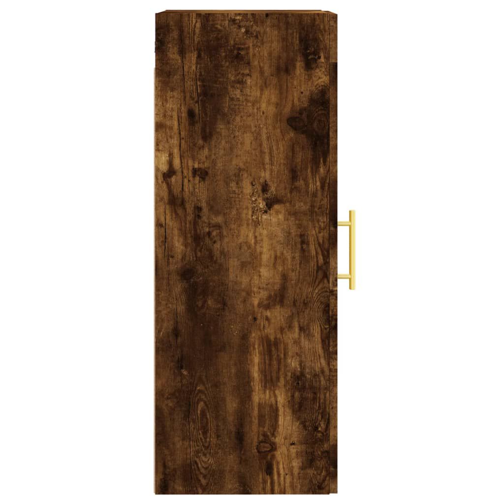 vidaXL Ντουλάπι Τοίχου Καπνιστή Δρυς 34,5 x 34 x 90 εκ. Επεξεργ. Ξύλο