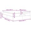 vidaXL Οθωμανικό κρεβάτι με στρώμα Λευκό 140x190cm Faux Leather