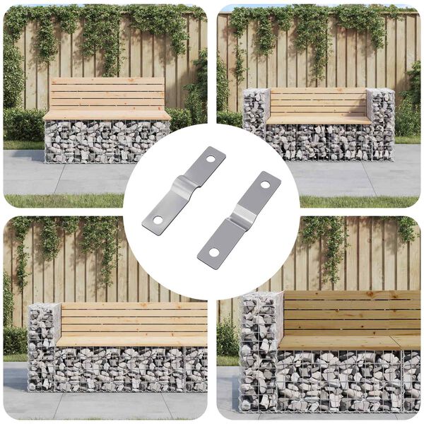 vidaXL &Pi;&lambda;ά&kappa;&alpha; &Chi;&tau;&upsilon;&pi;ή&mu;&alpha;&tau;&omicron;&sigmaf; 2 pcs &Alpha;&sigma;&eta;&mu;ί 50 x 10 x 1,2 mm &Sigma;ί&delta;&epsilon;&rho;&omicron;