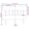 vidaXL Κεφαλάρι Κρεβατιού Λευκό 183,5x3x81 εκ. Μασίφ Ξύλο Πεύκου