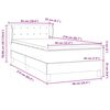 vidaXL Box Spring &kappa;&rho;&epsilon;&beta;ά&tau;&iota; &mu;&epsilon; &sigma;&tau;&rho;ώ&mu;&alpha; &alpha;&nu;&omicron;&iota;&chi;&tau;ό &gamma;&kappa;&rho;&iota; 90x210 cm &Beta;&epsilon;&lambda;&omicron;ύ&delta;&iota;&nu;&omicron;