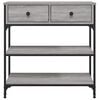 vidaXL Τραπέζι Κονσόλα Γκρι Sonoma 72,5x25x75 εκ. Επεξεργασμένο Ξύλο