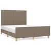 vidaXL &Sigma;&kappa;&epsilon;&lambda;&epsilon;&tau;ό&sigmaf; &Kappa;&rho;&epsilon;&beta;&alpha;&tau;&iota;&omicron;ύ &Chi;&omega;&rho;ί&sigmaf; &Sigma;&tau;&rho;ώ&mu;&alpha; Taupe 140x190 &epsilon;&kappa;. &Upsilon;&phi;&alpha;&sigma;&mu;ά&tau;&iota;&nu;&omicron;