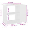 vidaXL Βοηθητικό Ντουλάπι Λευκό 60 x 30 x 50 εκ. από Επεξ. Ξύλο
