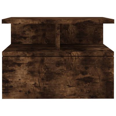 vidaXL Κομοδίνα Κρεμαστά 2 τεμ. Καπνιστή δρυς 40x31x27εκ Επεξεργ. Ξύλο