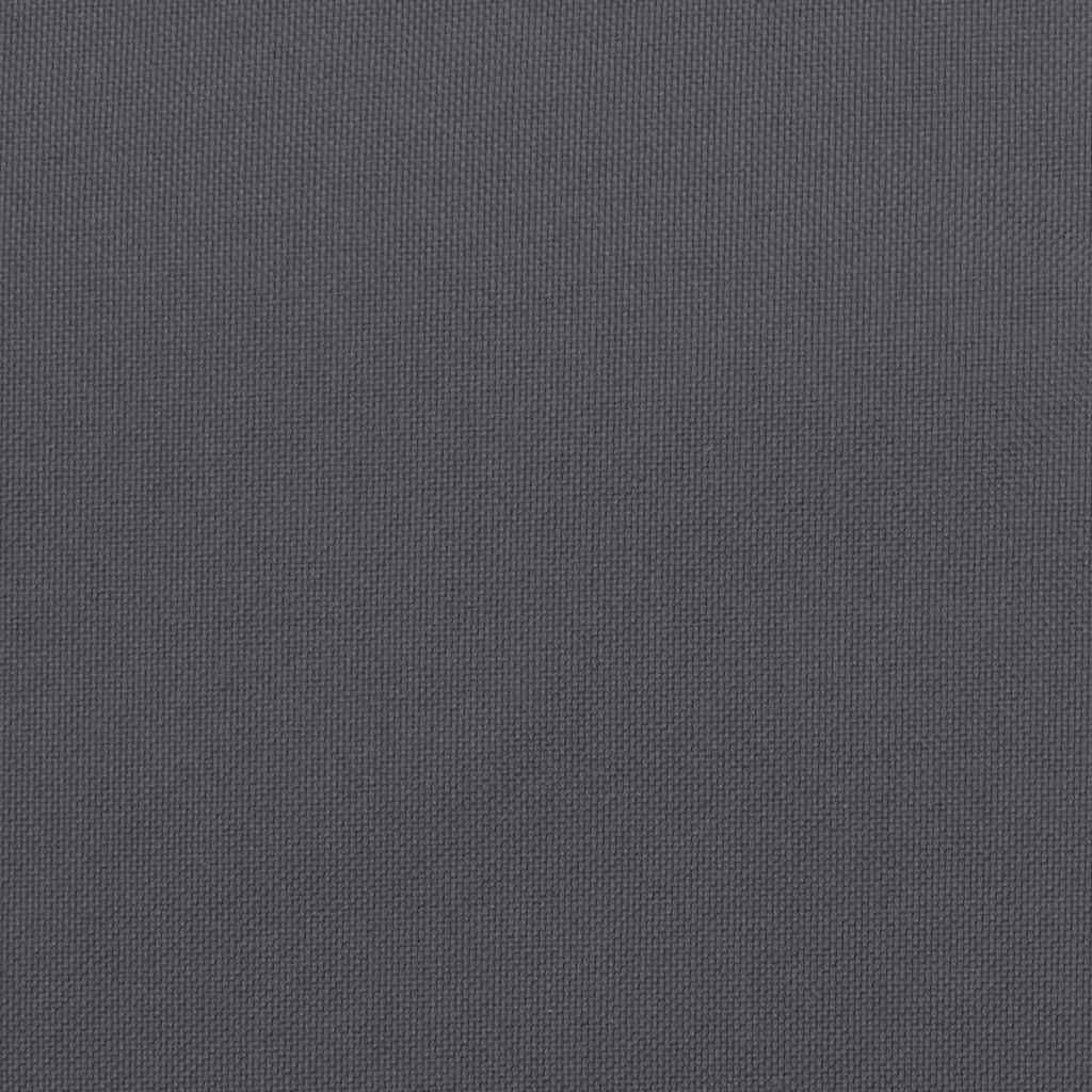 vidaXL Μαξιλάρι Πάγκου Κήπου Ανθρακί 150x(50+50)x7 εκ. Ύφασμα Oxford