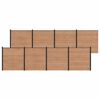 vidaXL &Pi;ά&nu;&epsilon;&lambda; &Phi;&rho;ά&chi;&tau;&eta; 8 pcs WPC &kappa;&alpha;&iota; &Alpha;&lambda;&omicron;&upsilon;&mu;ί&nu;&iota;&omicron; &Kappa;&alpha;&phi;έ