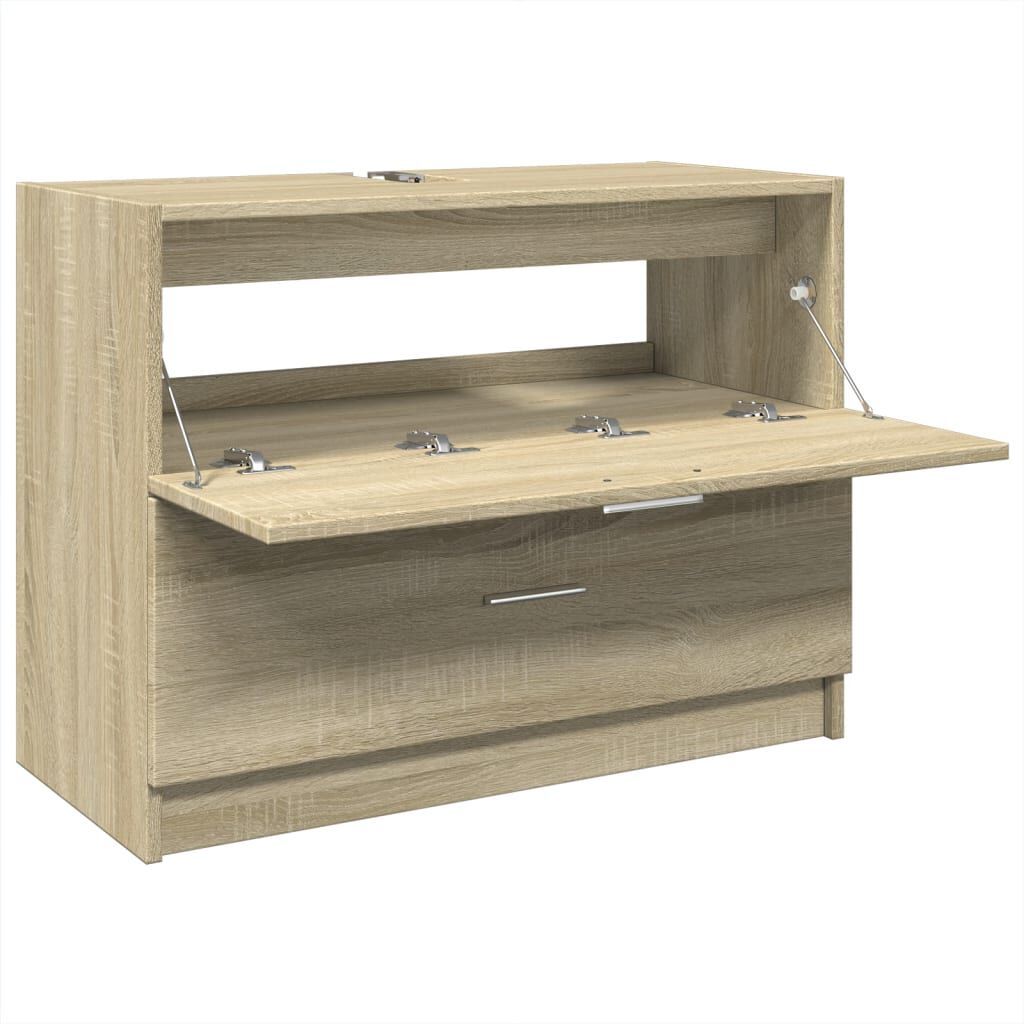 vidaXL Ντουλάπι Νιπτήρα Sonoma Δρυς 78x37x59 εκ. Επεξεργασμένο Ξύλο