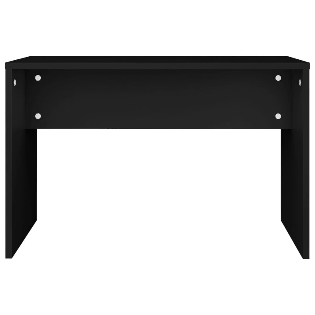 vidaXL Μπουντουάρ Σετ Μαύρο 74,5 x 40 x 141 εκ.