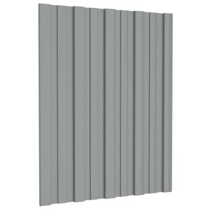 vidaXL &Pi;ά&nu;&epsilon;&lambda; &omicron;&rho;&omicron;&phi;ή&sigmaf; 12 &tau;&epsilon;&mu;. &Gamma;&kappa;&rho;&iota; 60 x 45 cm &Gamma;&alpha;&lambda;&beta;&alpha;&nu;&iota;&sigma;&mu;έ&nu;&omicron;&sigmaf; &chi;ά&lambda;&upsilon;&beta;&alpha;&sigmaf;
