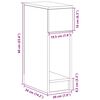vidaXL Κομοδίνα με συρτάρι 2 τεμ. Sonoma Δρυς 20x36x60 εκ.