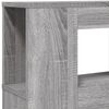 vidaXL Κεφαλάρι Κρεβατιού με LED Γκρι Sonoma 220x18,5x103,5 εκ