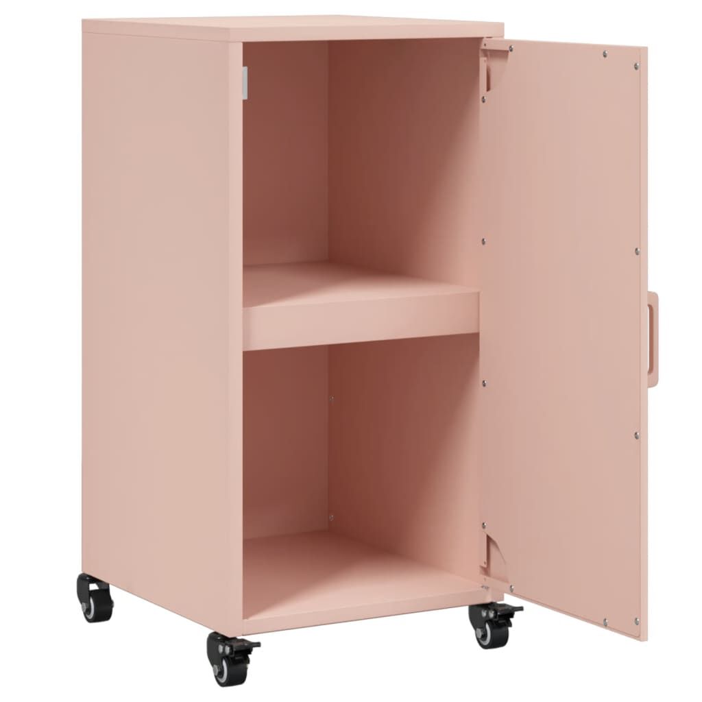 vidaXL Ντουλάπι Ροζ 36x39x72 εκ. από Ατσάλι