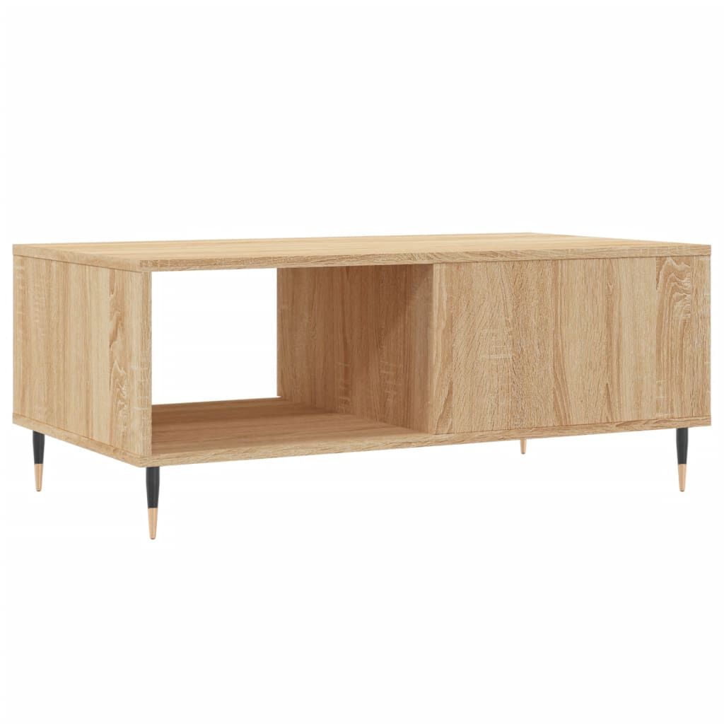 vidaXL Τραπεζάκι Σαλονιού Sonoma Δρυς 90x50x36,5 εκ. Επεξεργασμ. Ξύλο