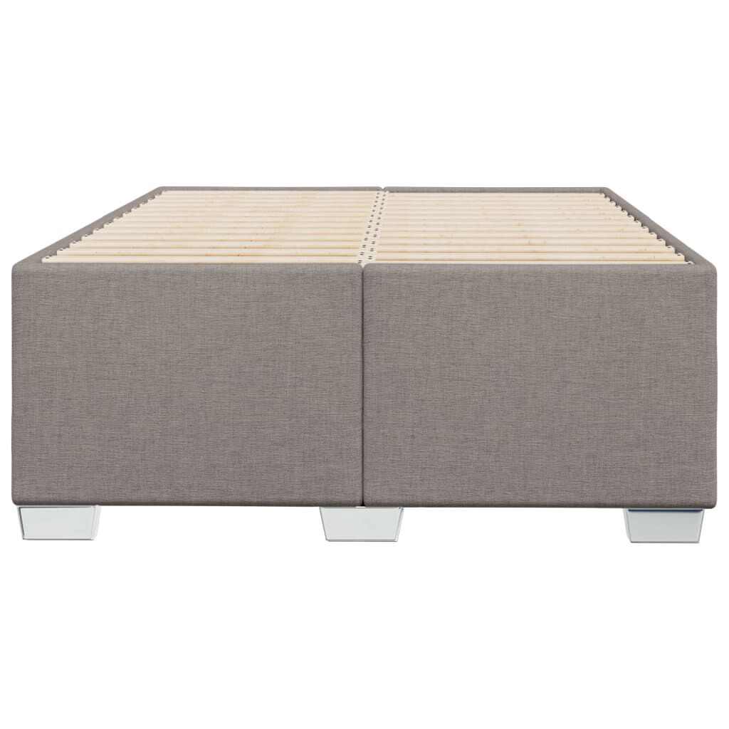 vidaXL Σκελετός Κρεβατιού Χωρίς Στρώμα Taupe 120x200 εκ. Υφασμάτινο