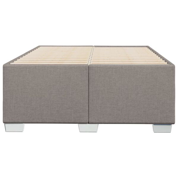 vidaXL Σκελετός Κρεβατιού Χωρίς Στρώμα Taupe 120x200 εκ. Υφασμάτινο