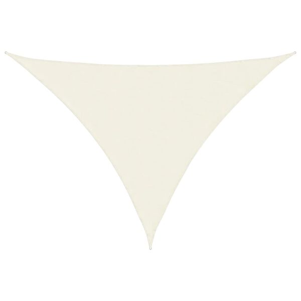 vidaXL Πανί Σκίασης Τρίγωνο Κρεμ 3 x 4 x 4 μ. από Ύφασμα Oxford