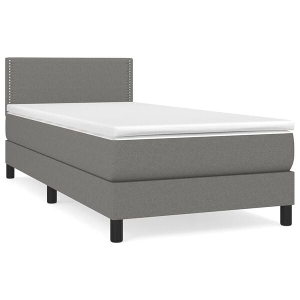 vidaXL &Kappa;&rho;&epsilon;&beta;ά&tau;&iota; Boxspring &mu;&epsilon; &Sigma;&tau;&rho;ώ&mu;&alpha; &Sigma;&kappa;&omicron;ύ&rho;&omicron; &Gamma;&kappa;&rho;&iota; 100x200 &epsilon;&kappa;. &Upsilon;&phi;&alpha;&sigma;&mu;ά&tau;&iota;&nu;&omicron;