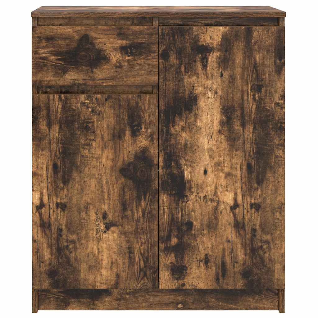 vidaXL Συρταριέρα με Συρτάρια Καπνιστή Δρυς 71x35x84 εκ. Επεξ. Ξύλο