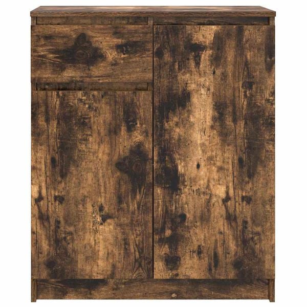 vidaXL Συρταριέρα με Συρτάρια Καπνιστή Δρυς 71x35x84 εκ. Επεξ. Ξύλο