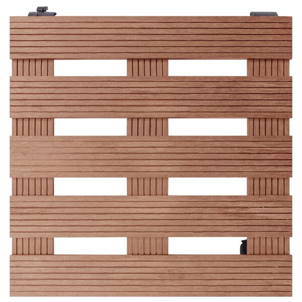 vidaXL Βάσεις για Γλάστρες με Ρόδες 2 τεμ. Καφέ 30x30x7,5 εκ. από WPC