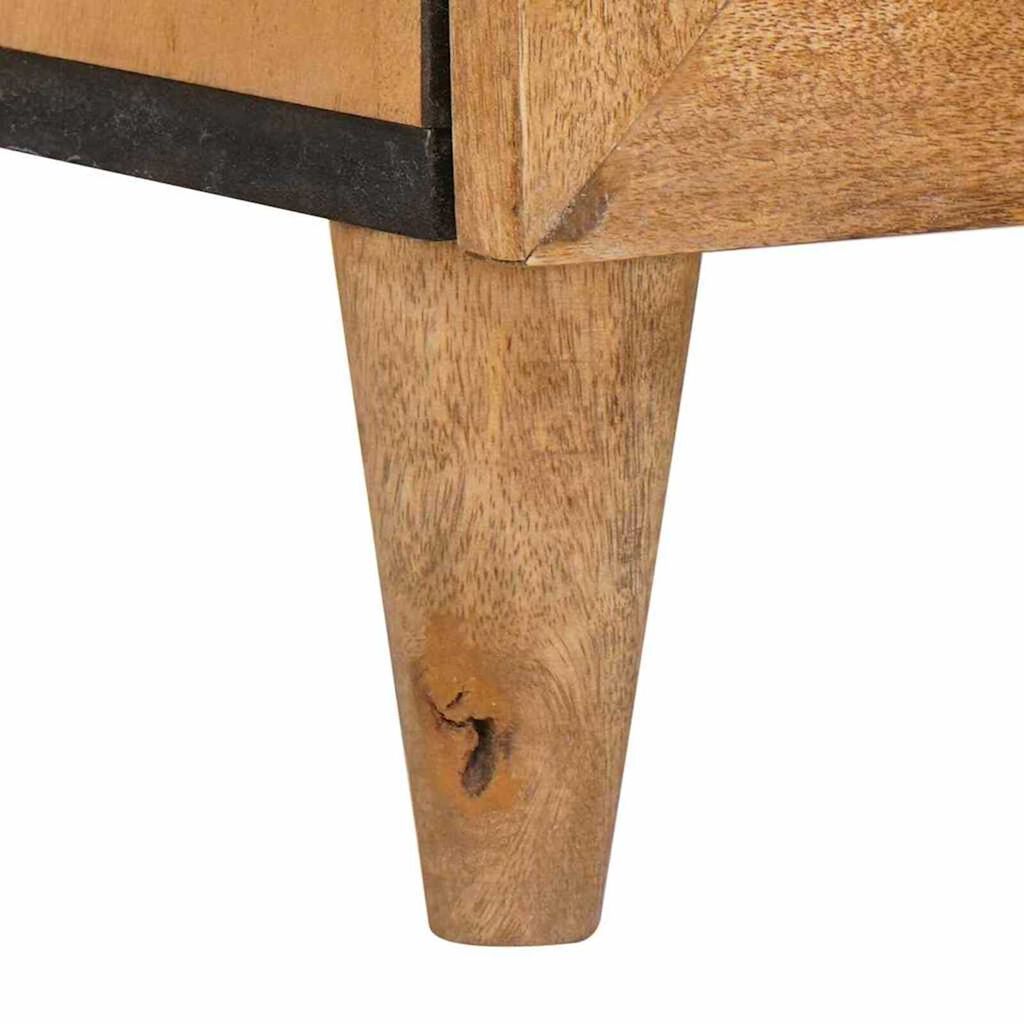 vidaXL Highboard Ανοιχτό καφέ 60 x 33 x 100 εκ. Μασίφ ξύλο μάνγκο