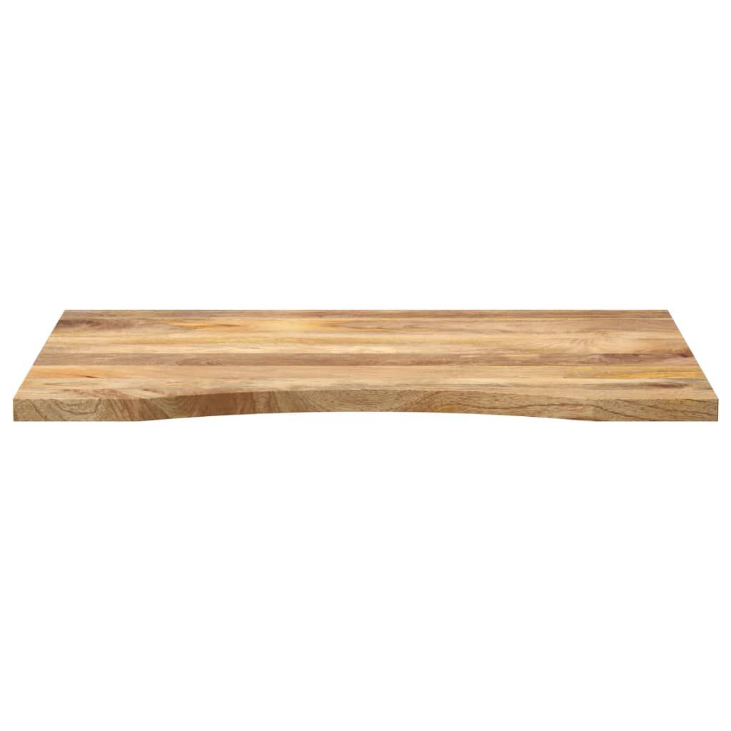 vidaXL Επιφάνεια Γραφείου Καμπύλη 100x60x2,5εκ Μασίφ Ακατ. Μάνγκο